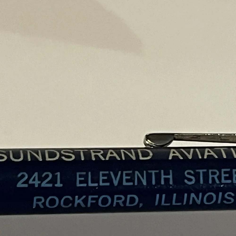 Vintage Sundstrand (Rockford, IL) Durolite Pen And Rubber Coin Purse Aerospace